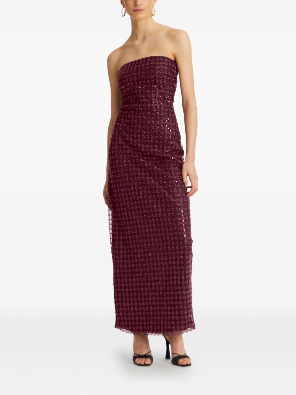 Beaded Maxi Tube Dress 1150492734 2734 ZINFANDEL ROTATE