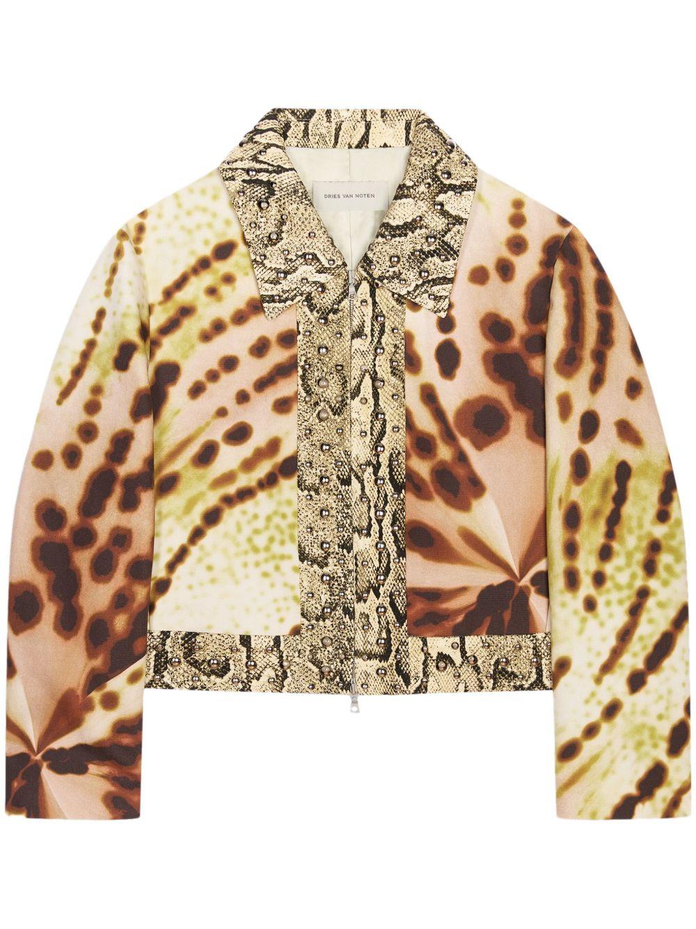 Giacca Orchid Petals 2510105191534 607 OLIVE DRIES VAN NOTEN