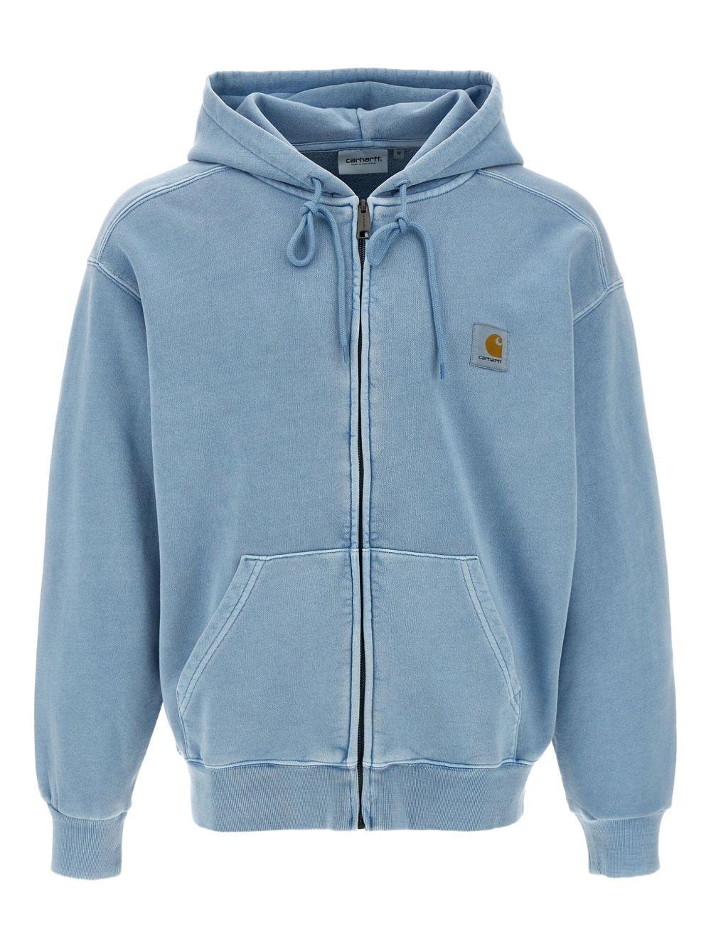 Hooded Nelson Jacket Cotton I033064 3HXGD GENTLE BLUE CARHARTT WIP