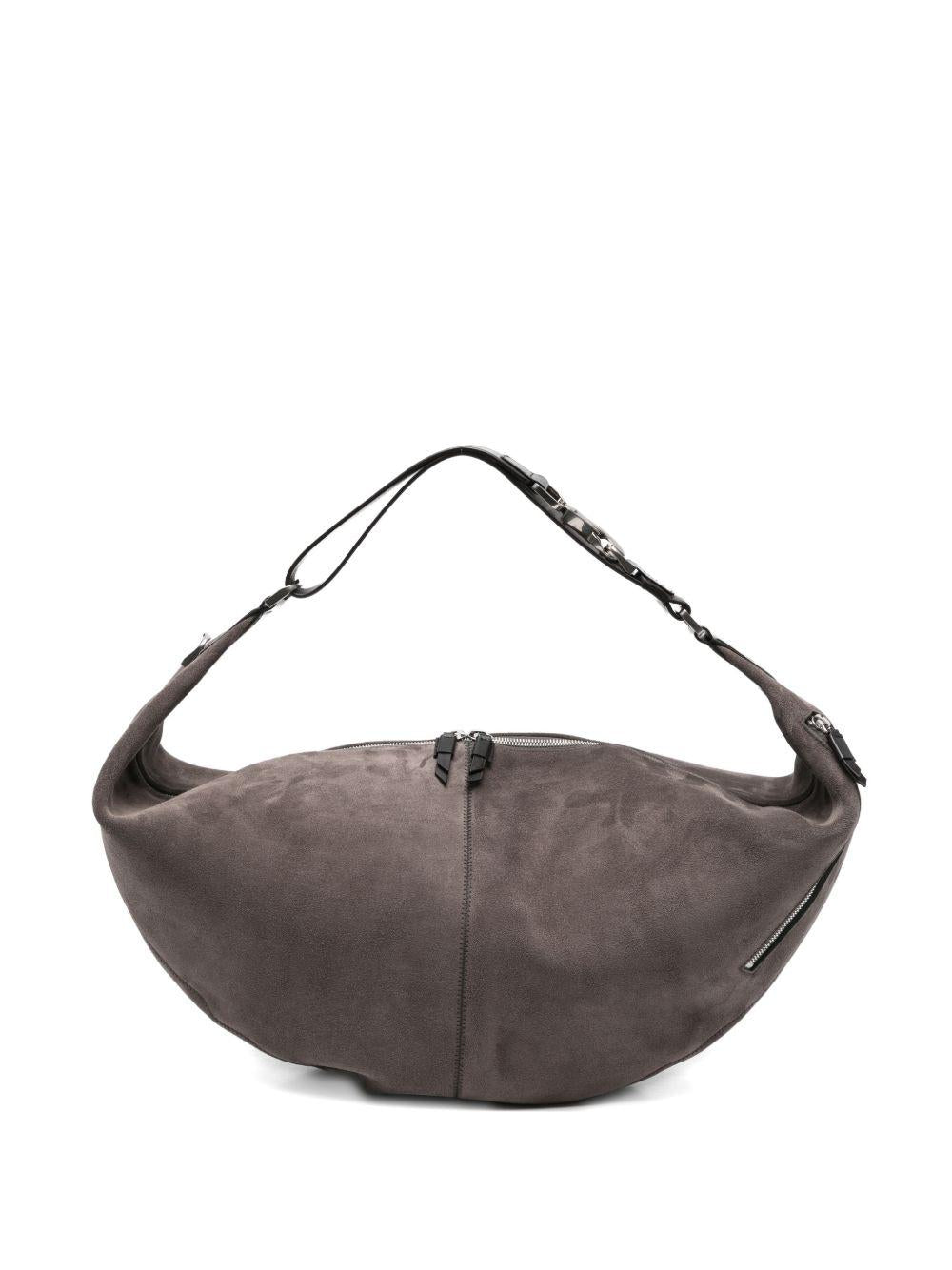 Large Quiver Clip Bag in Suede Leather BG0197LL0125 BR102 MINK LEMAIRE