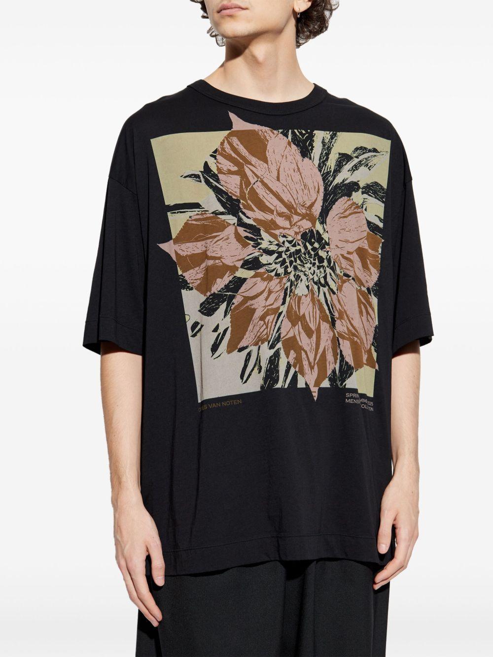 Black Logo Graphic T-shirt 2510211411608 900 BLACK DRIES VAN NOTEN