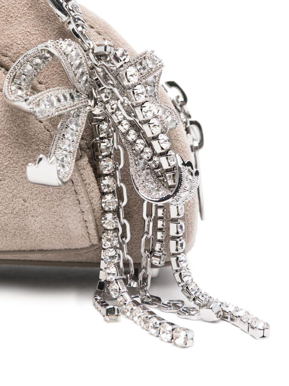 Mini Borsa a Spalla in Suede Grigio con Charm PF25313GR GREY SELF-PORTRAIT