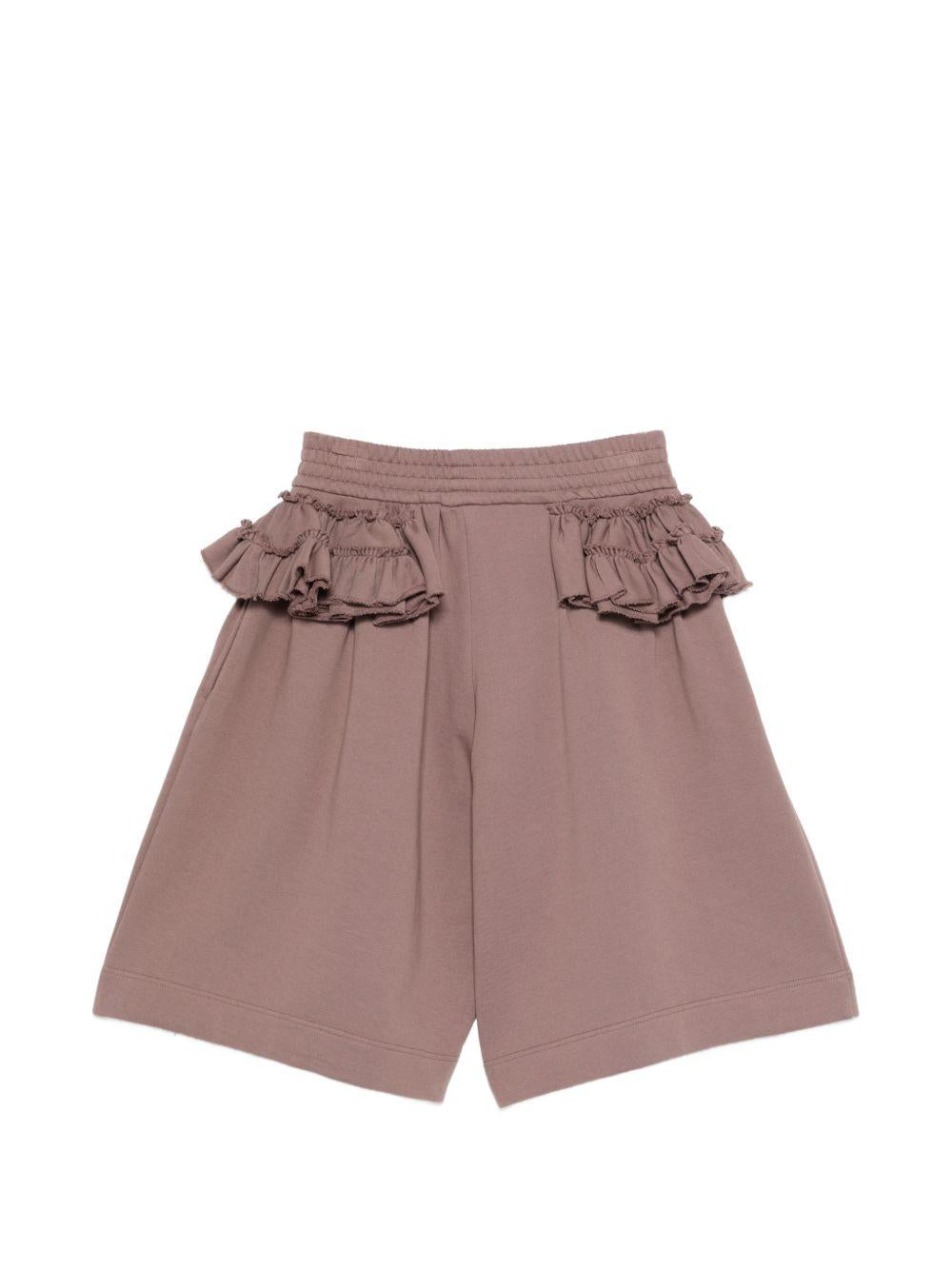 Loose Ruffled Shorts HACUNA3610 811 TAUPE DRIES VAN NOTEN
