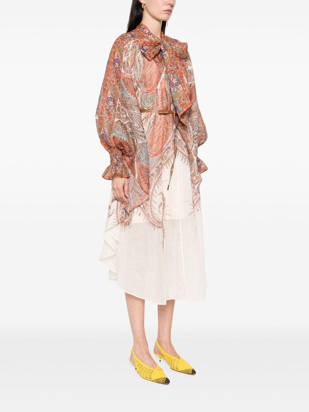 Abito corto Rhiannon 2877DSS251 CREAM PAISLEY ZIMMERMANN