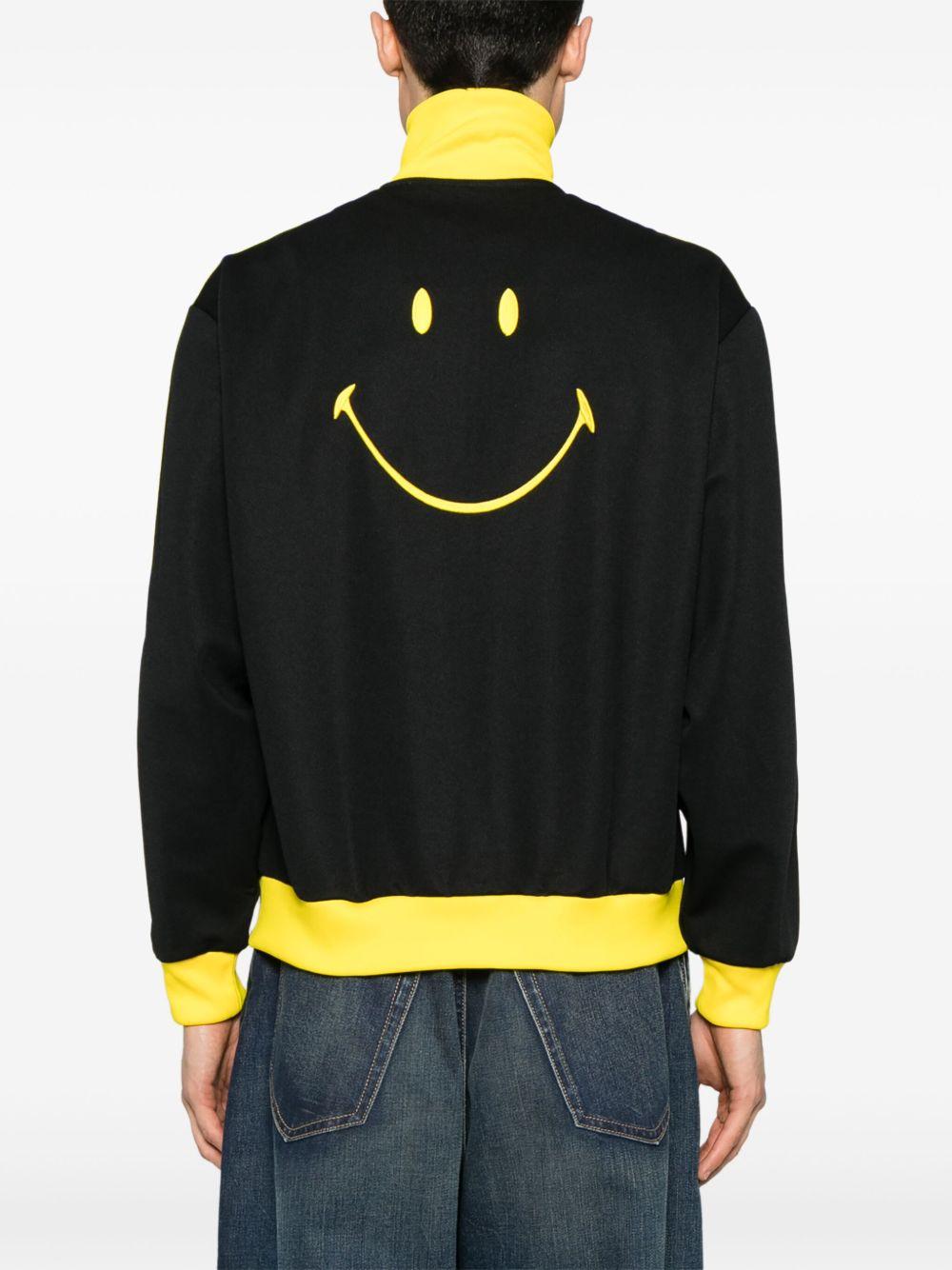 Smiley Loose Track Top JD2736 BLACK YELLOW ADIDAS ORIGINALS