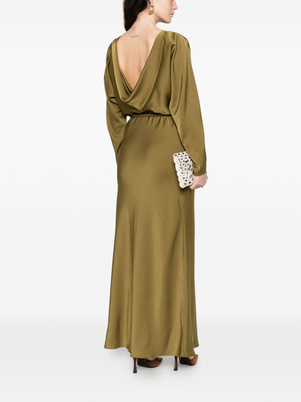 Abito In Satin Leggero PENTOLA 002 OLIO MAX MARA STUDIO