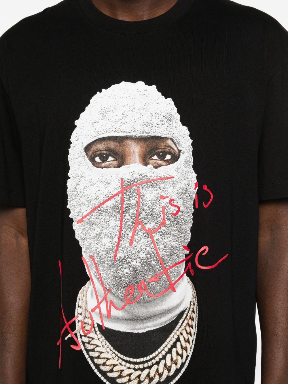 IH NOM UH NIT - T-shirt Mask Authentic Front NUS26286 009 BLACK IH NOM UH NIT