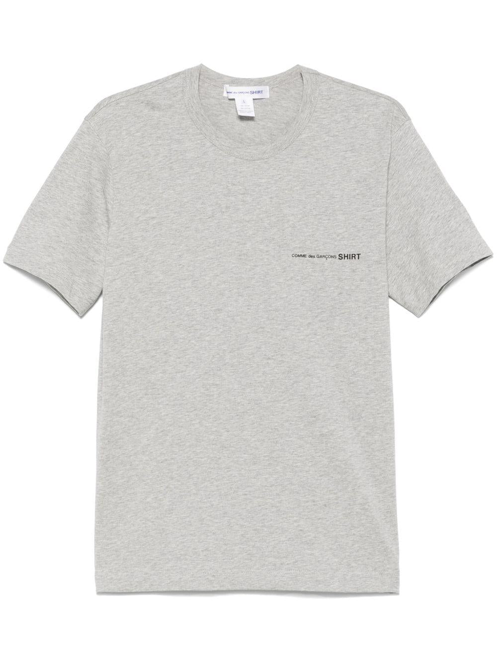 Men's Logo T-Shirt FOT026S25 1 TOP GREY COMME DES GARCONS SHIRT