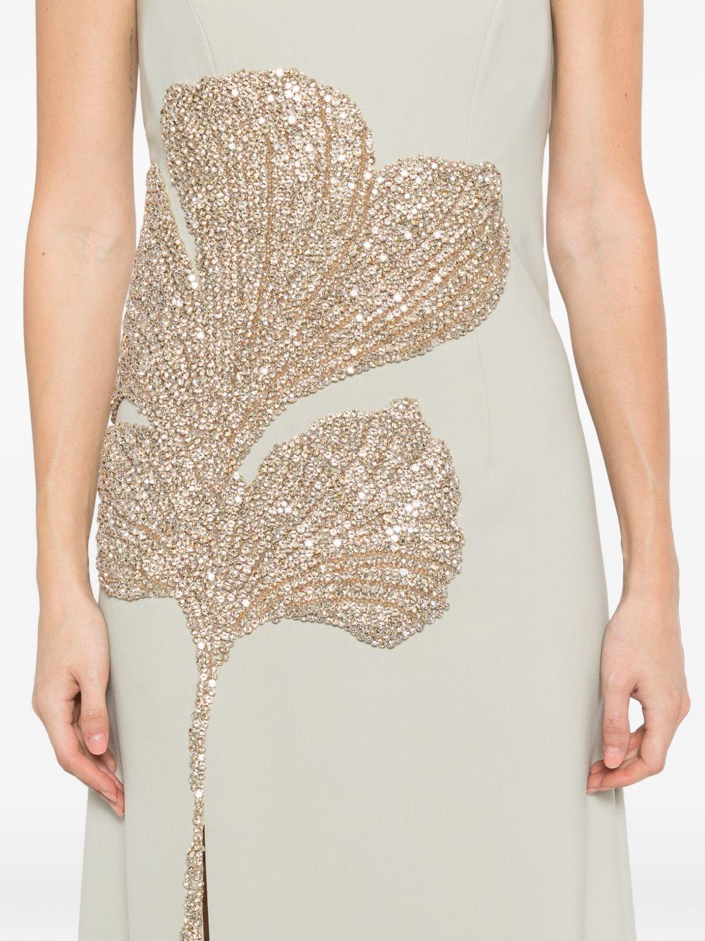 Faranna Crepe Strapless Gown PF2528 DISTY MINT COSTARELLOS