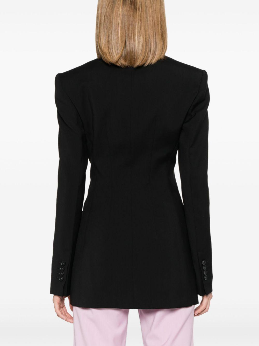 Completo in lana nera con blazer doppiopetto e pantalone flare ADAMOMM10245 013 BROWN SPORTMAX