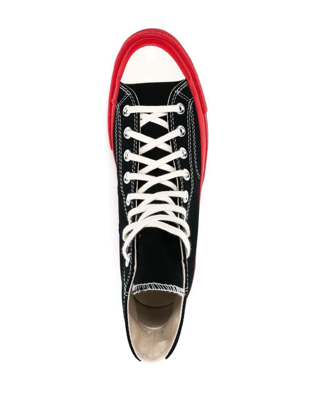 P1K124 1 BLACK COMME DES GARCONS PLAY X CONVERSE