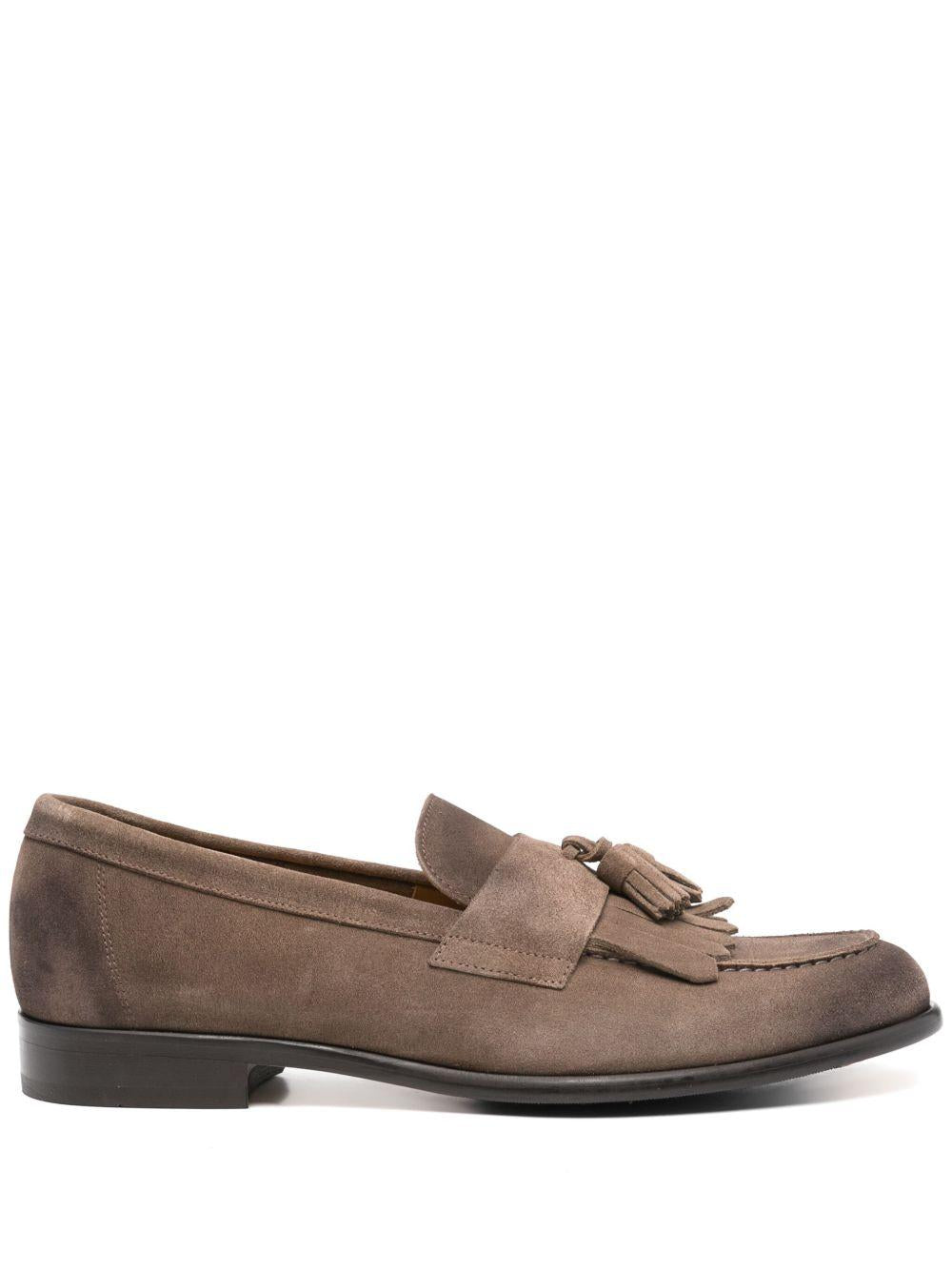 Mocassino in suede cacao con nappine e frangia DU3399STRAUY260TM08 CACAO DOUCAL`S