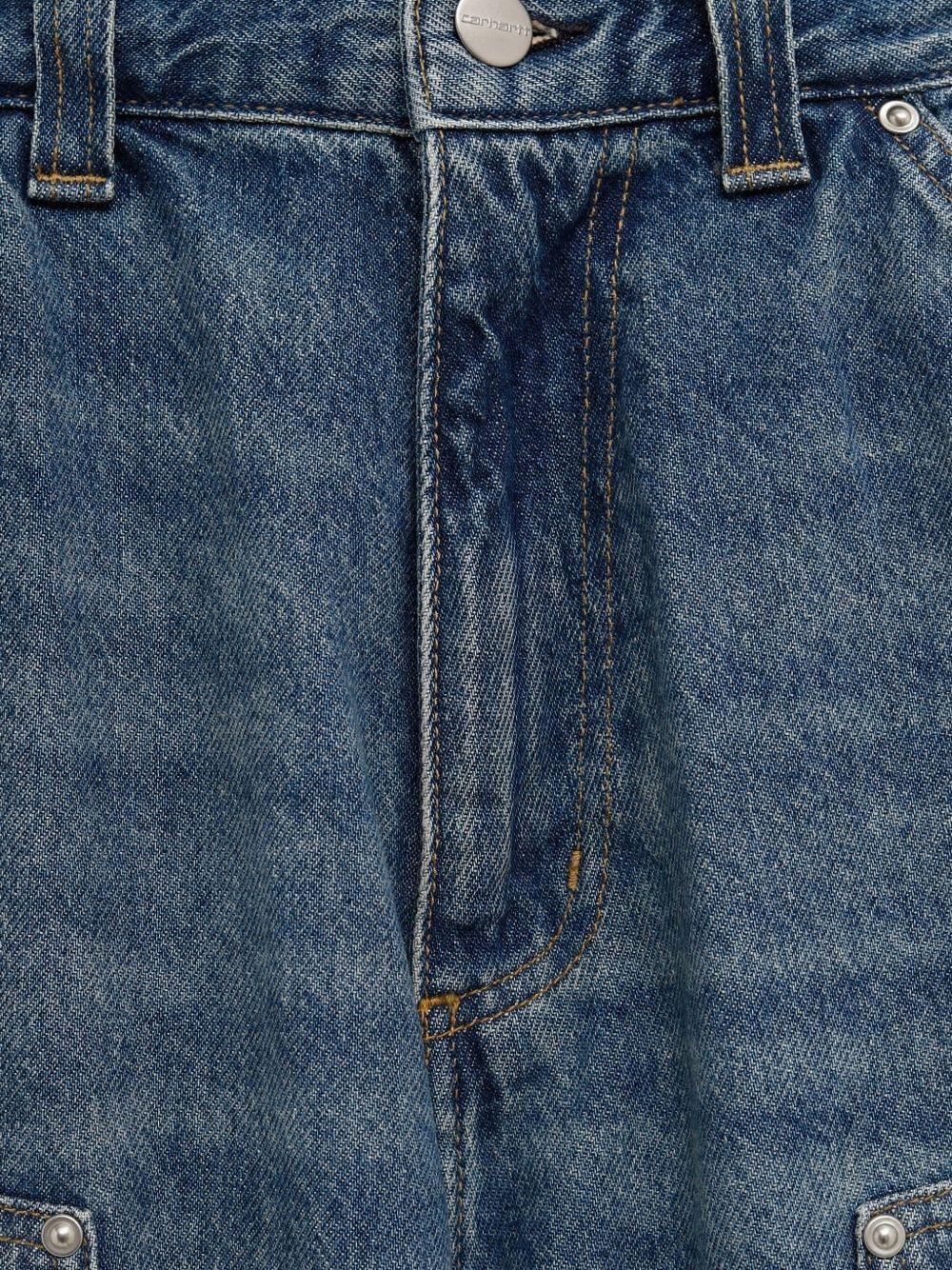 OG Aden Double Knee Short 'Bradenton' Denim I036272 01B7 BLUE CARHARTT WIP