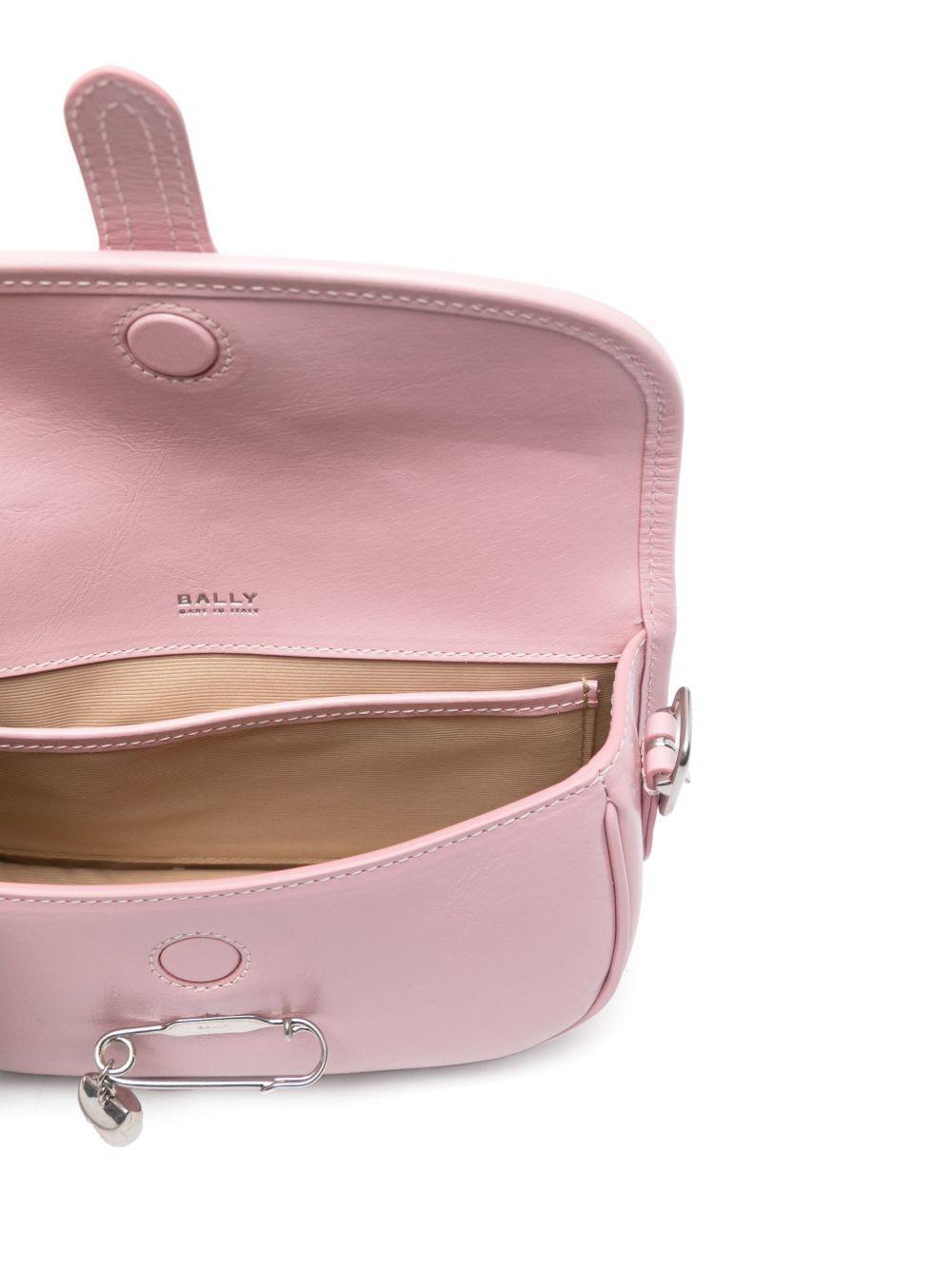 Borsa Mini Beckett In Pelle Rosa Con Spilla Bally Pin WAC04CVT986 U3D1P PINK BALLY