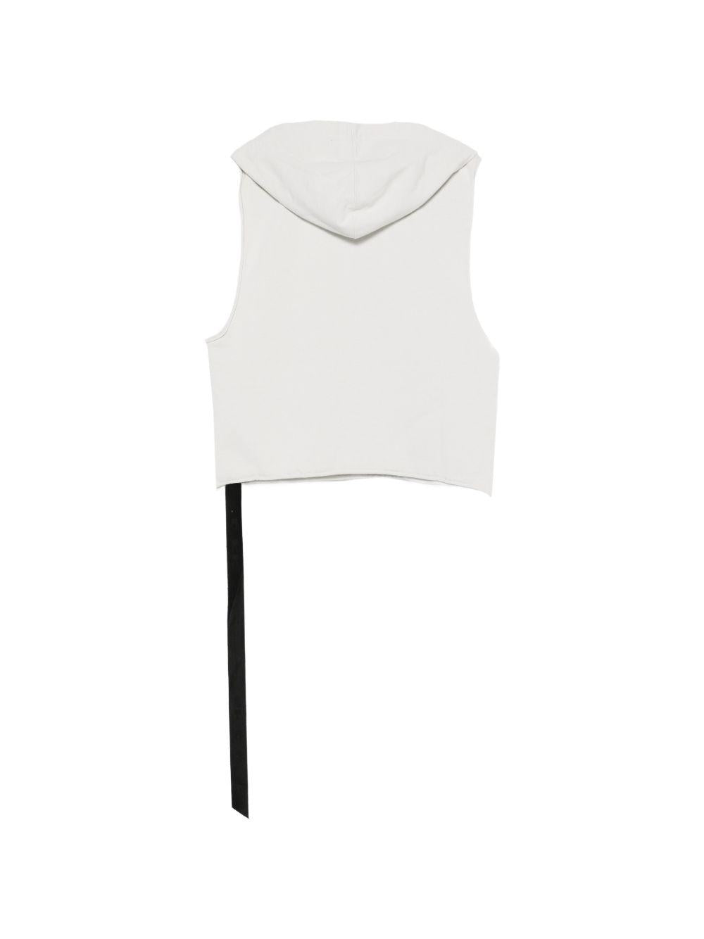 Gilet in jersey di cotone DU01F4165RIGP 51 MILK RICK OWENS DRKSHDW
