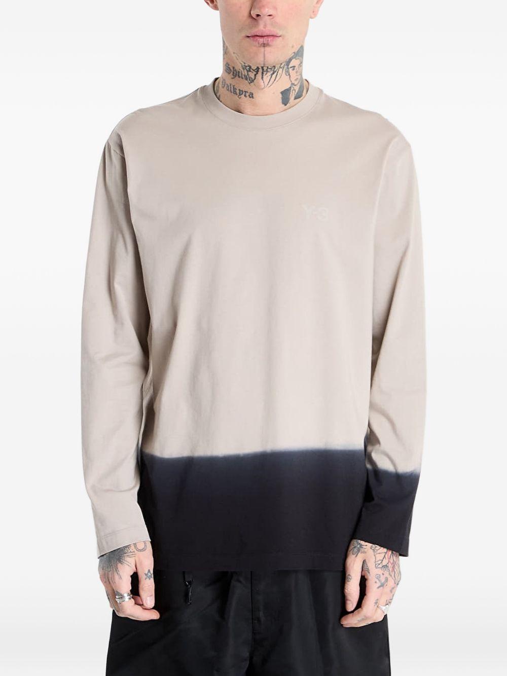 Dipped Long Sleeve Tee KQ9781 BROWN Y-3