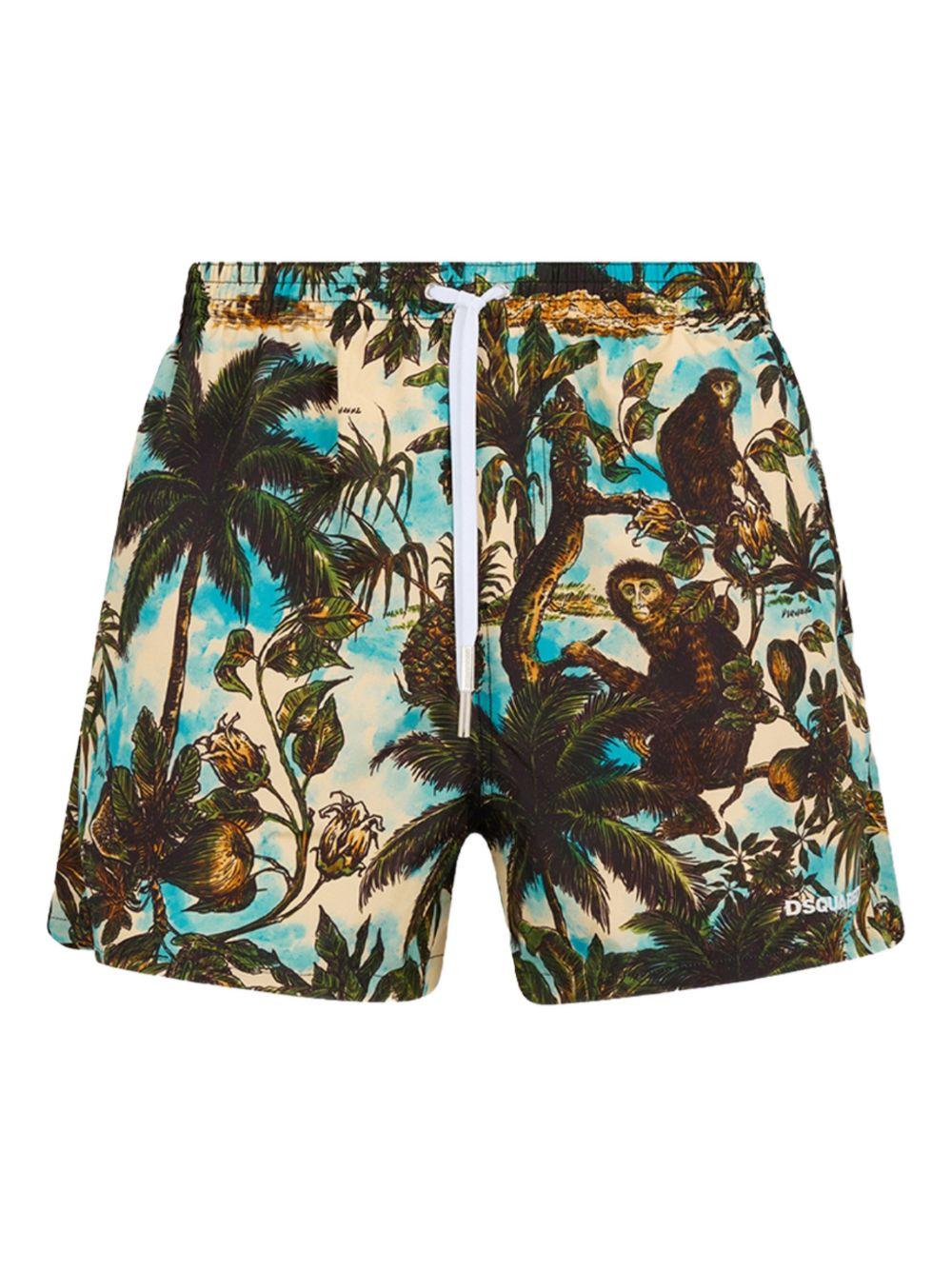 Costume da bagno D7B626790 357 MILITARY DSQUARED2