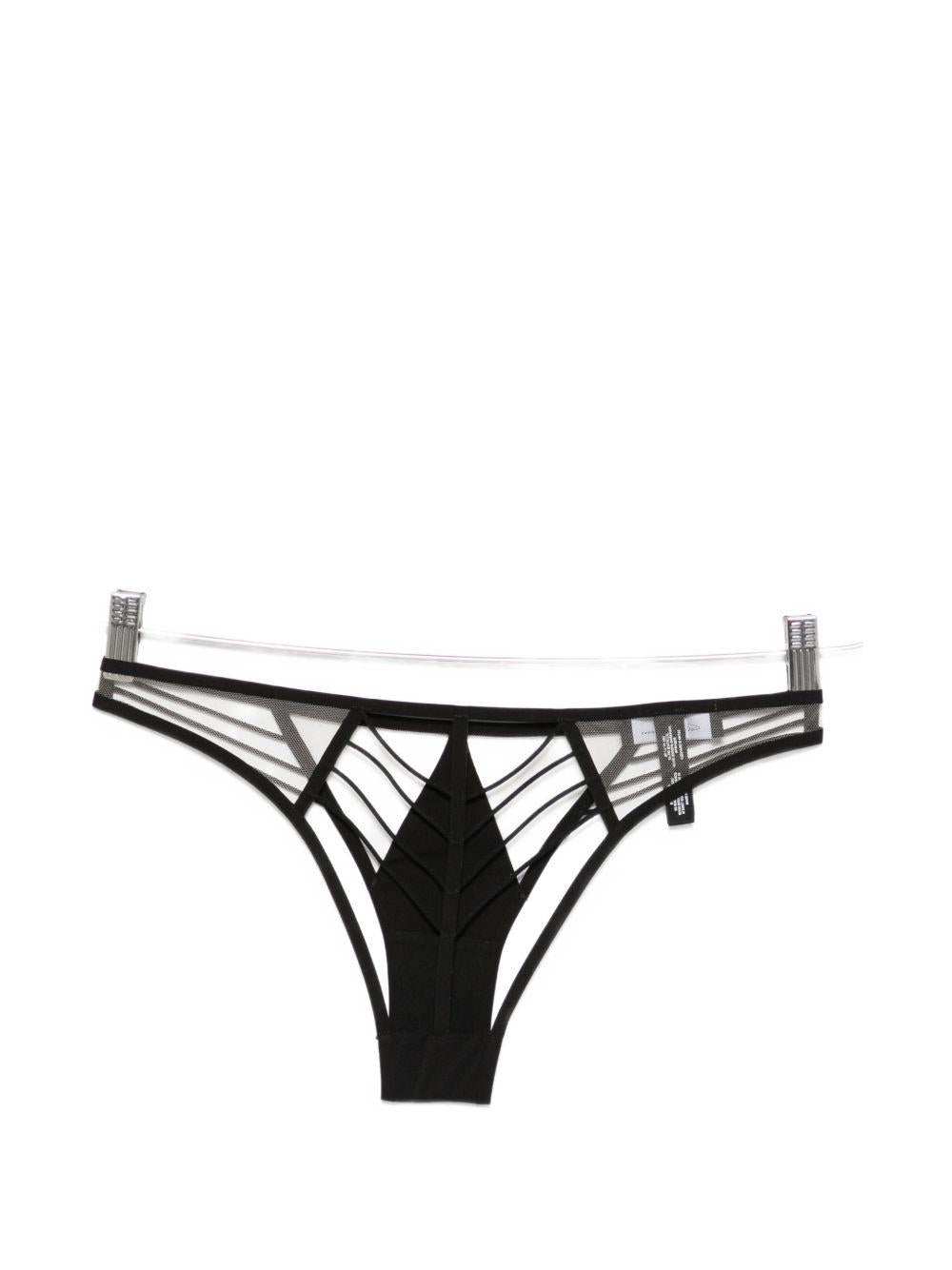 Cut-out mesh-panel briefs RO01F6095TULY 0921 BLACK NATURAL RICK OWENS
