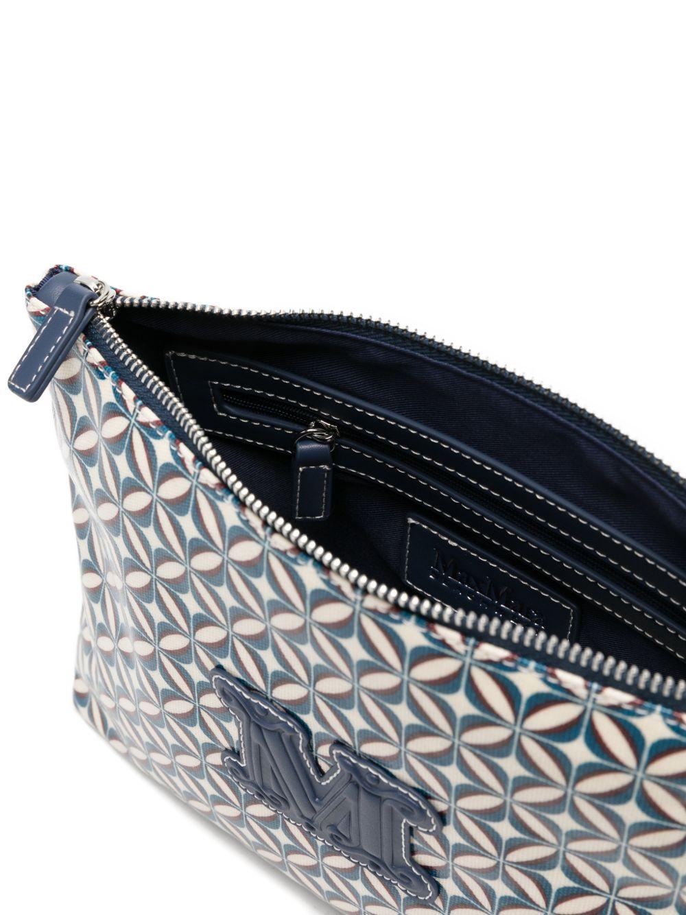 Borsa In Canvas Stampato BCHTAZZINA 001 BLUE MAX MARA