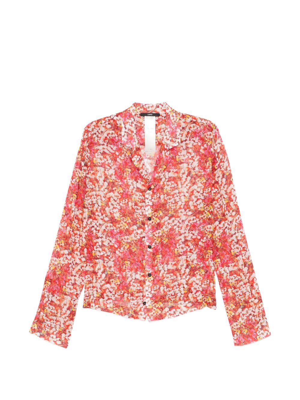Camicia N°38 in Chiffon Fiori SS26N38M CHIFFON FIORI SAPIO