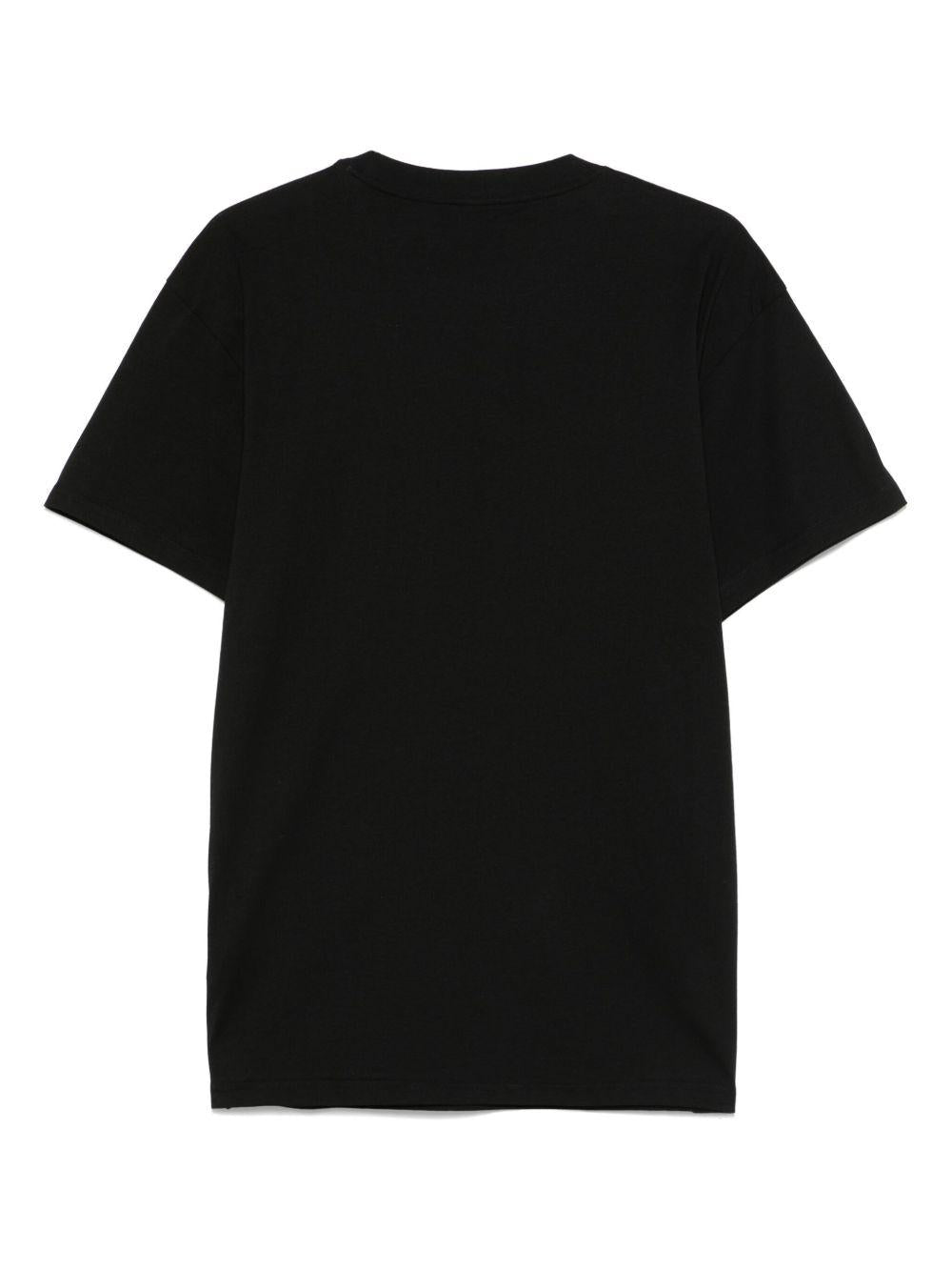 T-Shirt S/S Pocket Heart I032128 1V2XX BLACK RED CARHARTT WIP