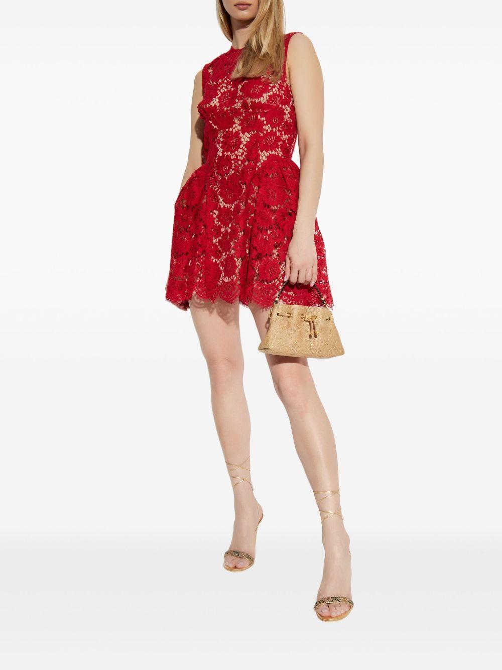 Lace mini dress SS25046SR RED SELF-PORTRAIT