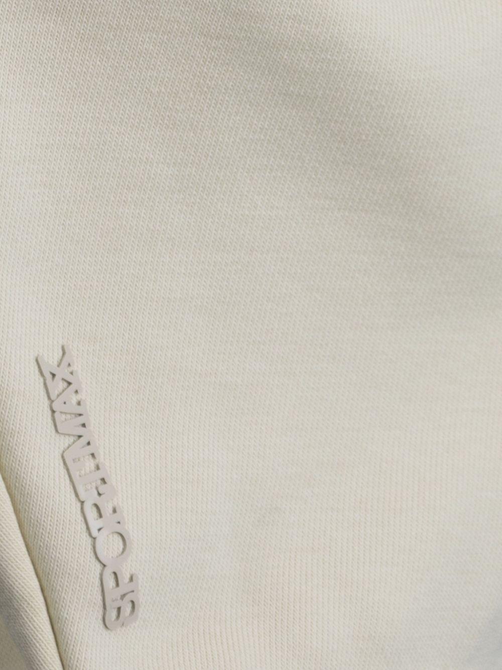 Felpa con cappuccio foderato URNAMM13174 001 AVORIO SPORTMAX