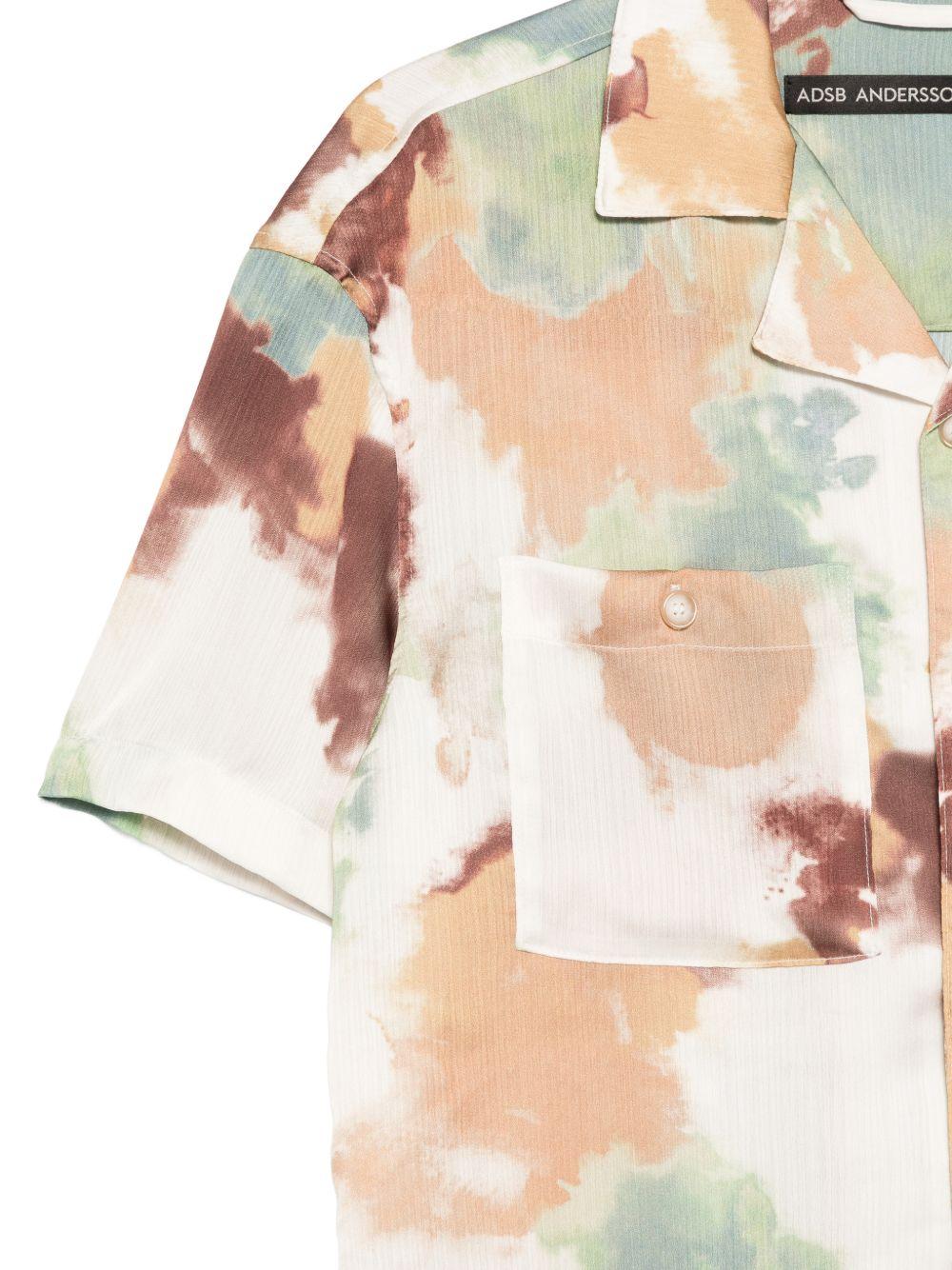 Bowling Shirt ATB1526M BEIGE BROWN ANDERSSON BELL