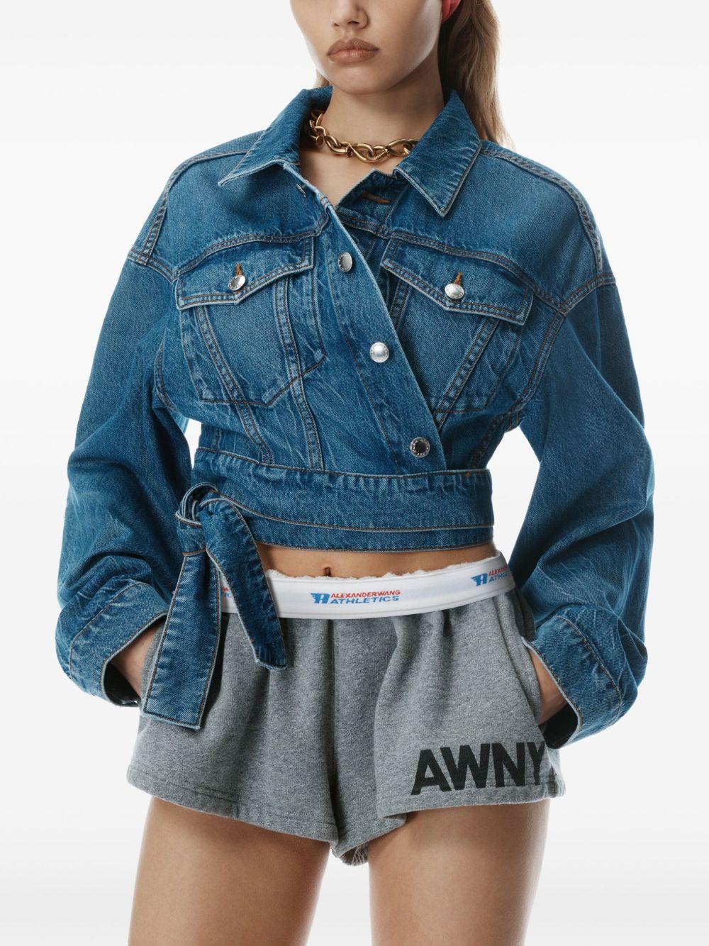 Denim wrapped jacket 4DC2252676 401 DEEP BLUE ALEXANDER WANG