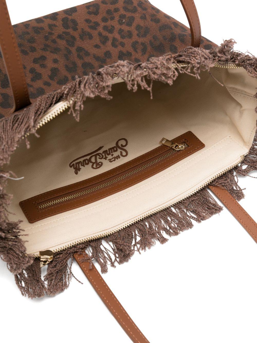 City Bag Fringe CBMF00100588L CANVAS DARK LEOPARD MC2 SAINT BARTH