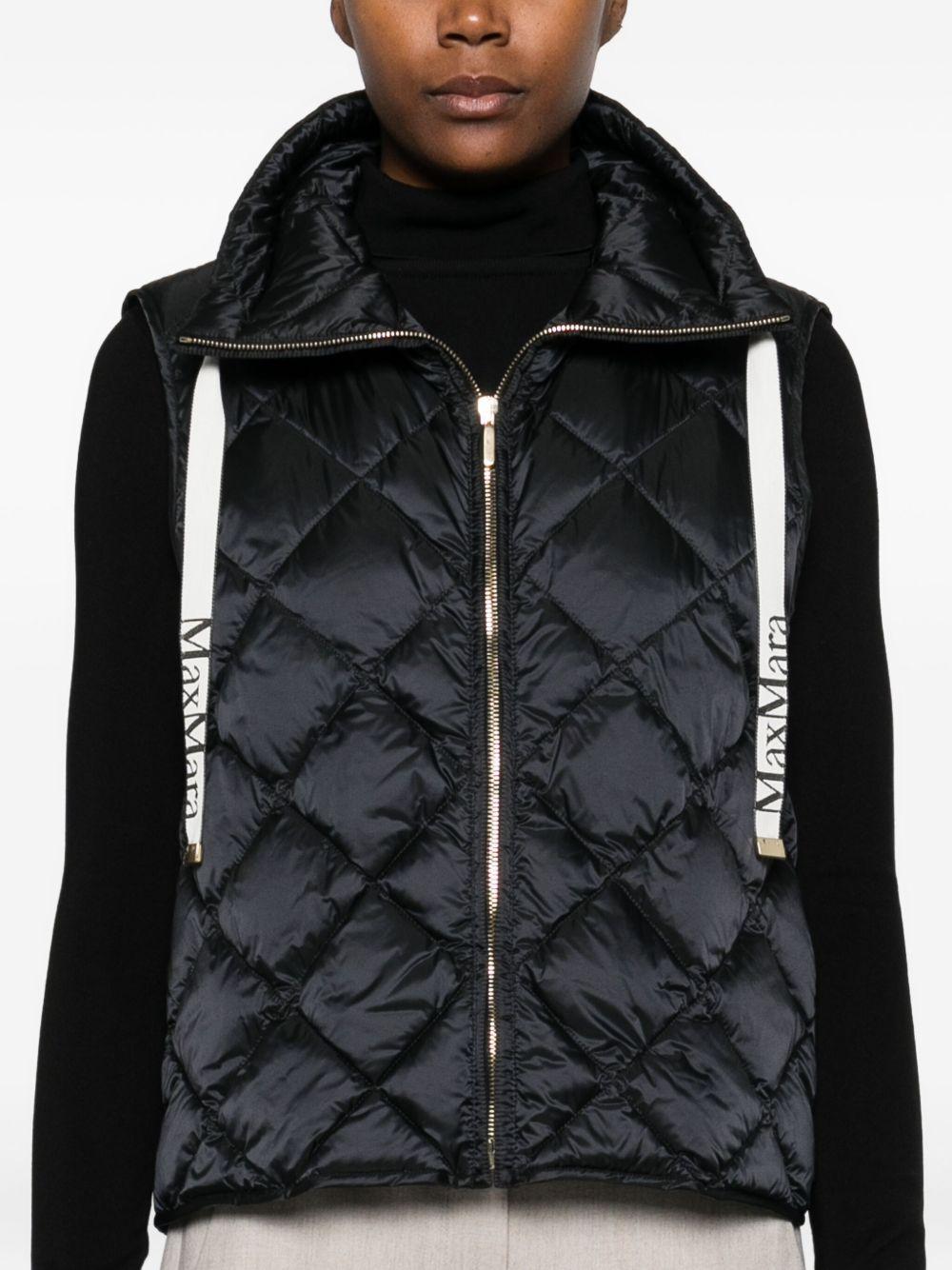 Gilet in tela di nylon antigoccia - Nero TREGICMM10051 002 BLACK MAX MARA THE CUBE