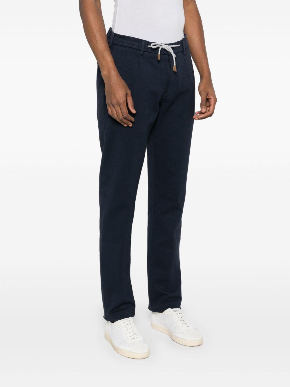 Pantaloni affusolati con pieghe X75PANB21PAN28031 11S BLUE SCURO ELEVENTY