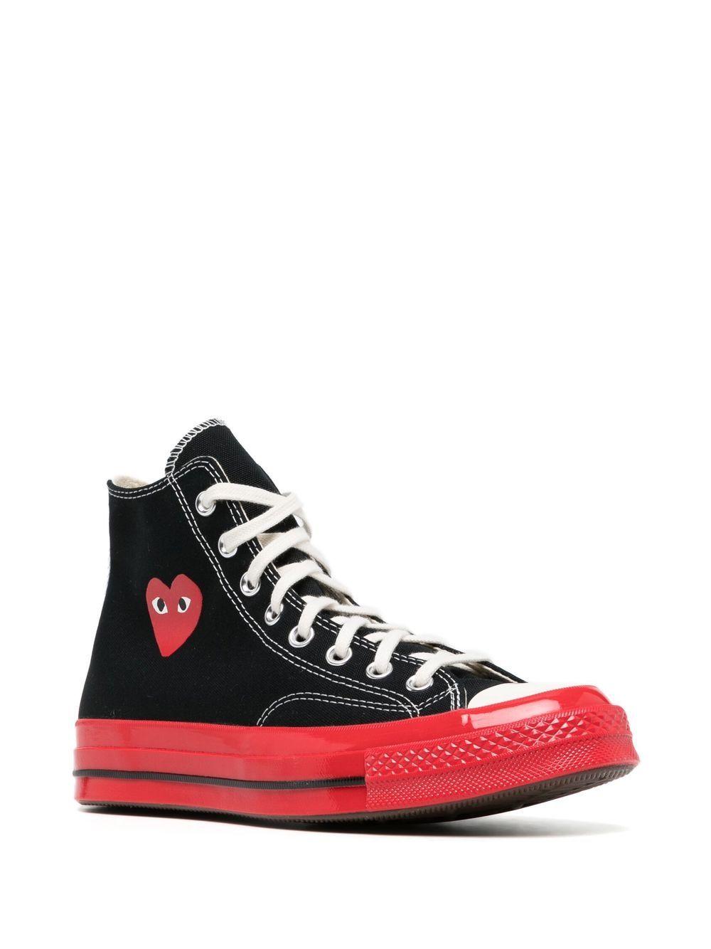 P1K124 1 BLACK COMME DES GARCONS PLAY X CONVERSE