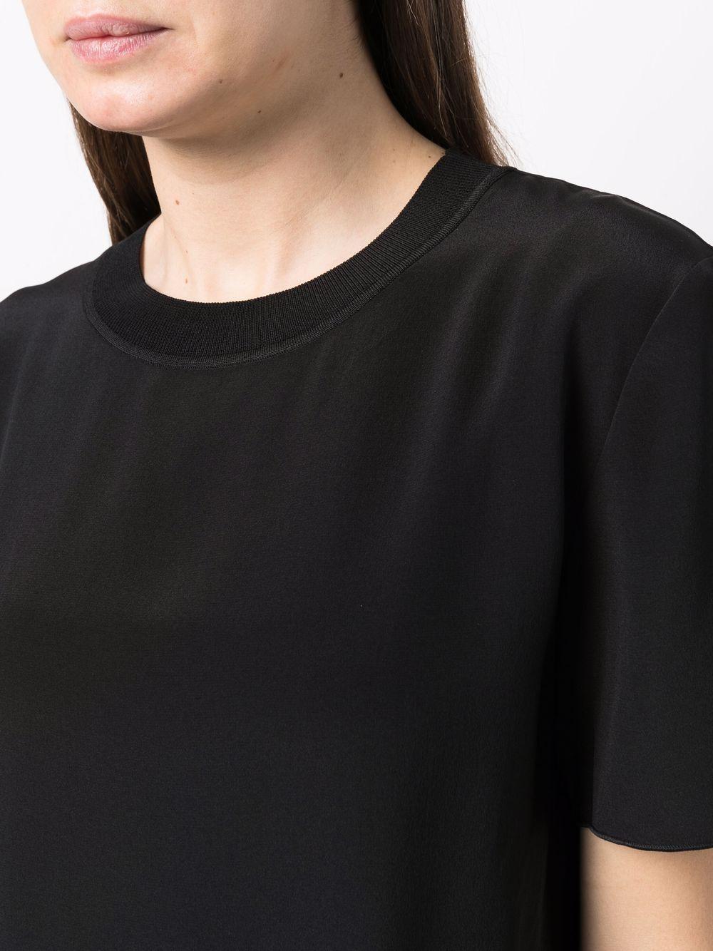 Blusa Rubin con bordo a coste JF005849 0010 BLACK JOSEPH