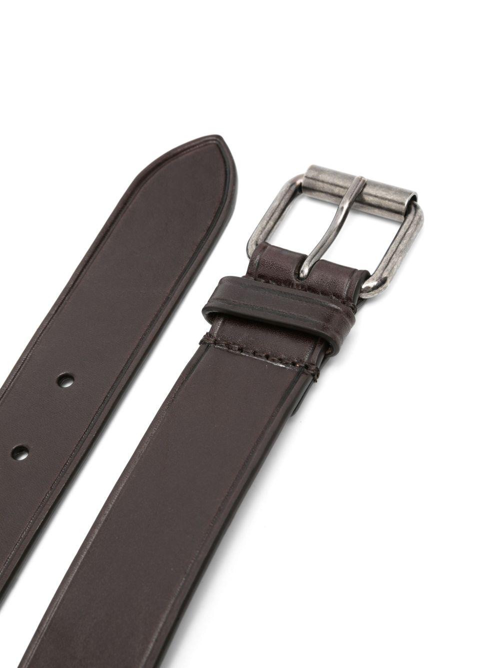 Leather Belt BLTM252056 704 DARK BROWN DRIES VAN NOTEN