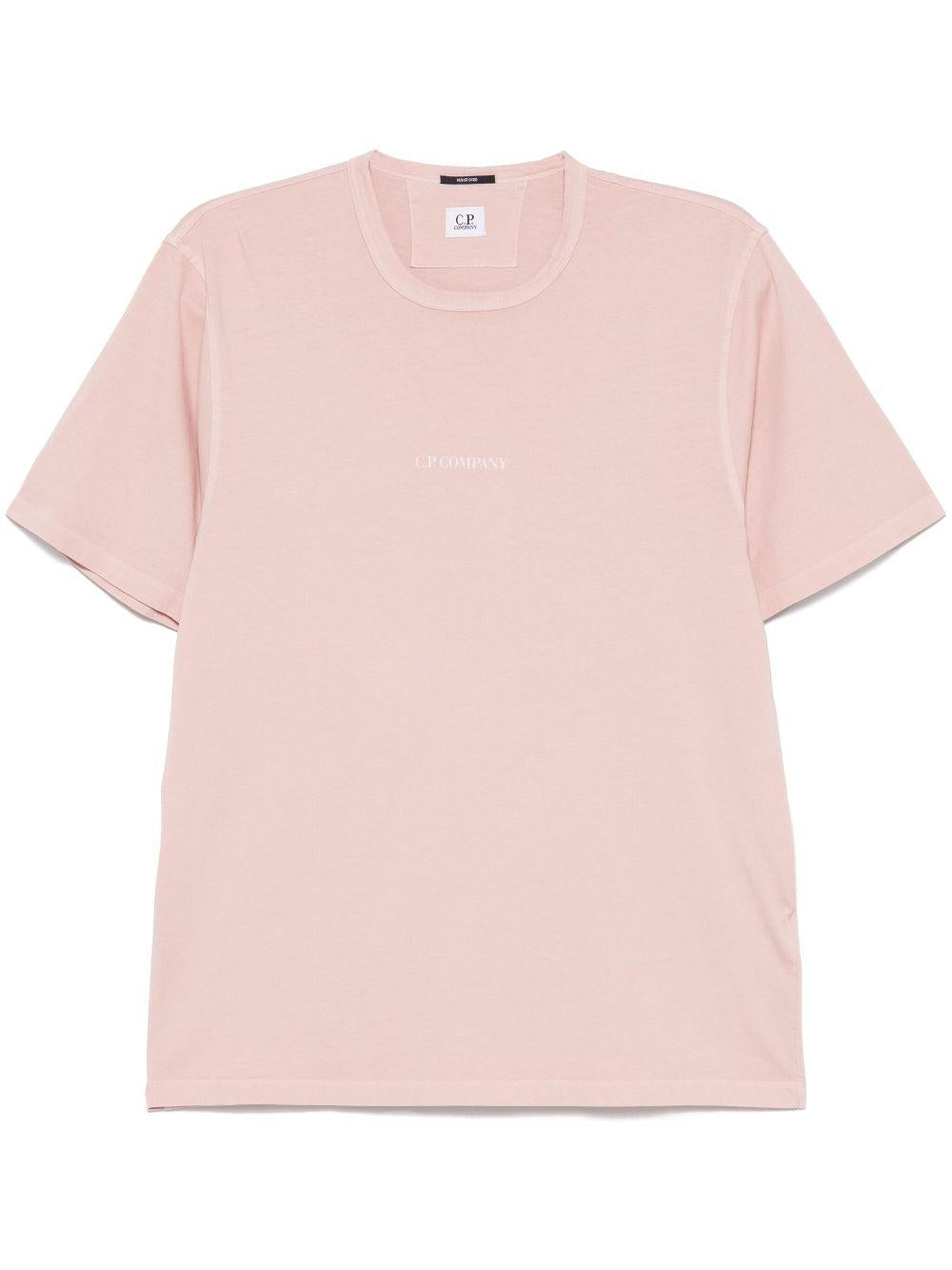 Logo T-Shirt 18CMTS085A005431R 520 MISTY ROSE CP COMPANY