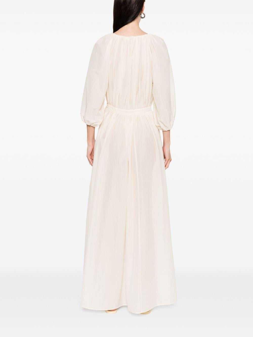 Abito maxi con maniche a sbuffo A04172120 0003 AVORIO PHILOSOPHY DI LORENZO SERAFINI