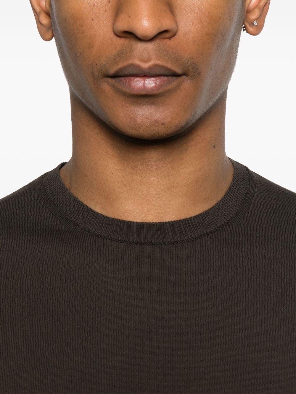 T-shirt girocollo DF3076 33 MOKA DANIELE FIESOLI