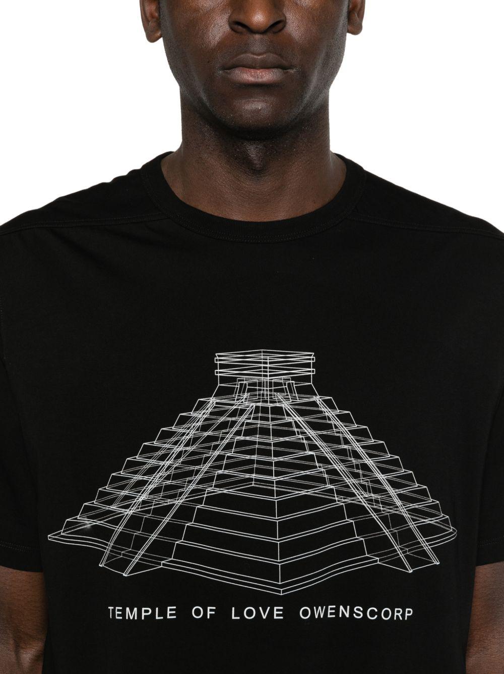 T-shirt Brad RR01F2232JAEP16 0911 BLACK WHITE RICK OWENS