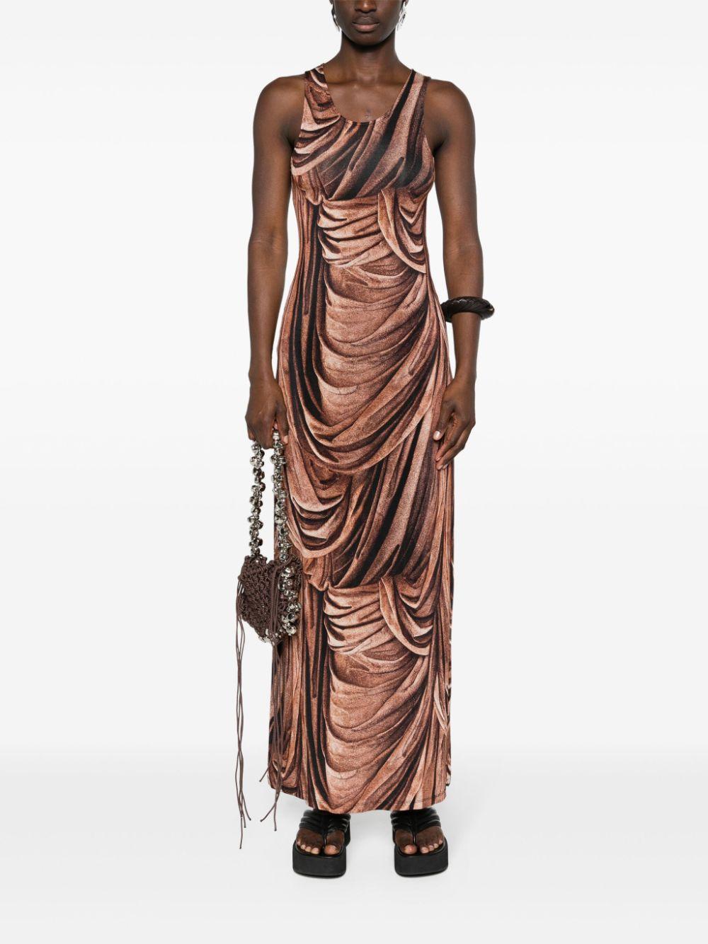 24EJRO840VI0316 V188 DRAPPE TERRACOTTA RABANNE