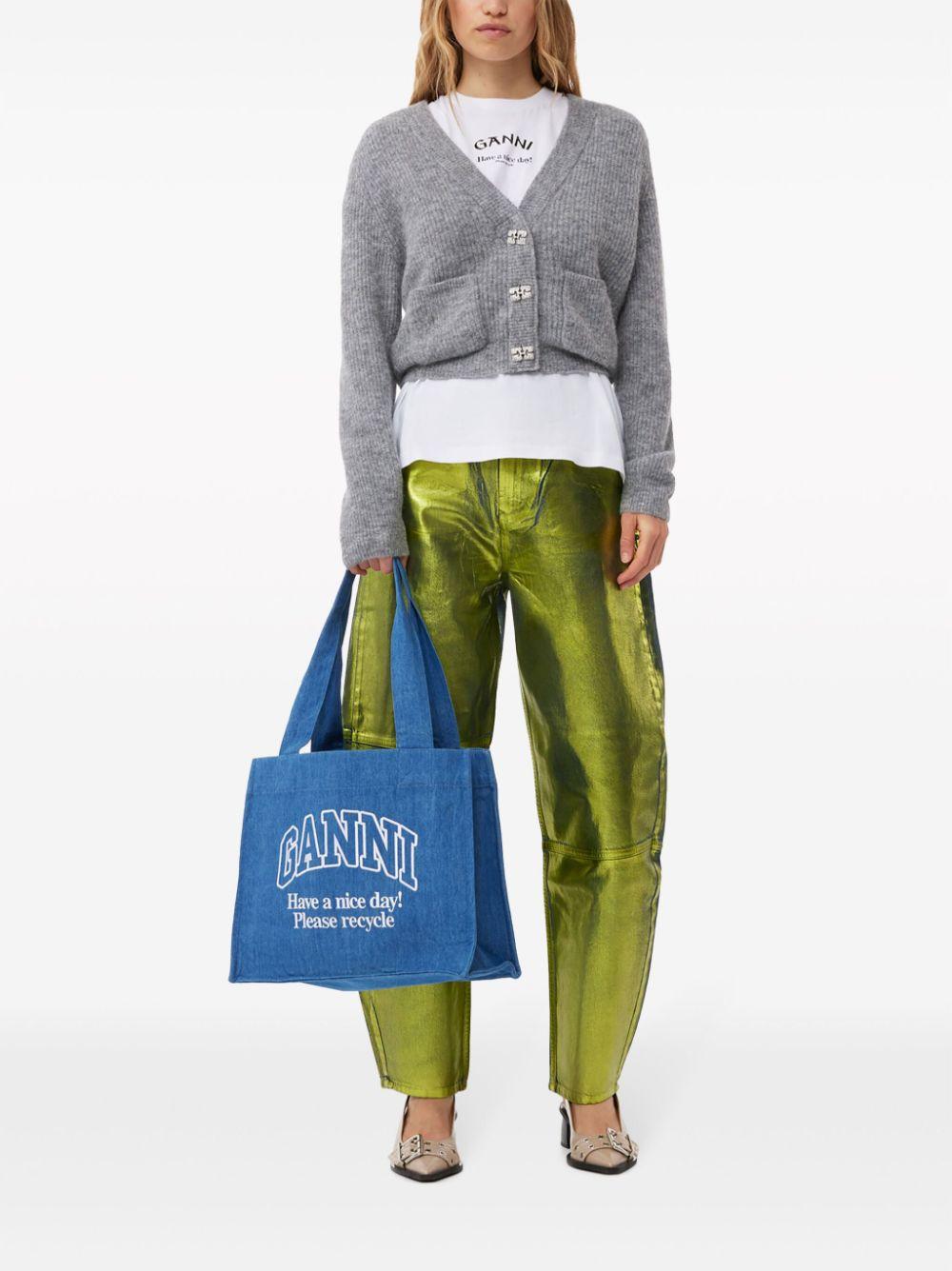 Blu Denim Tote A5599 630 DENIM GANNI