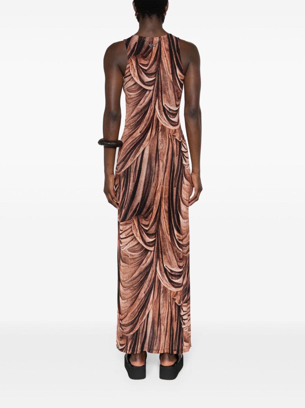 24EJRO840VI0316 V188 DRAPPE TERRACOTTA RABANNE