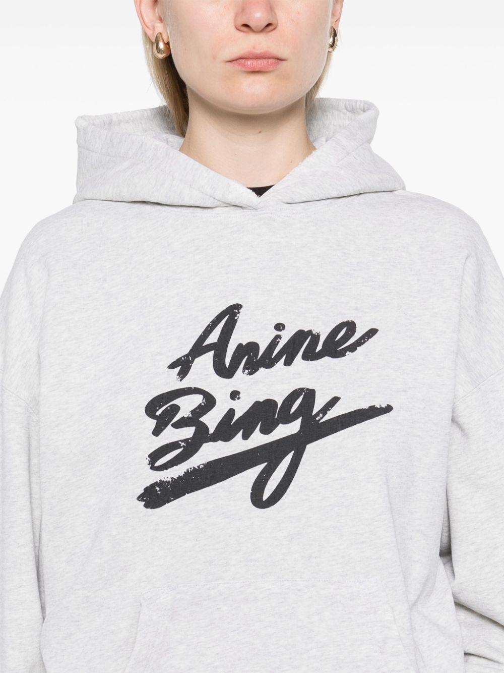 Harvey Sweatshirt Signature - Heather Grey A0810525 GRY1 GREY ANINE BING