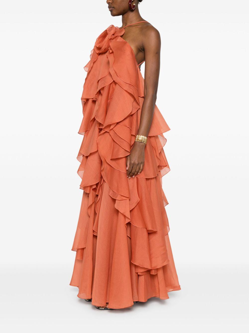 Pandorea Layered Maxi Dress 25RE5004 CORAL CLAY AJE