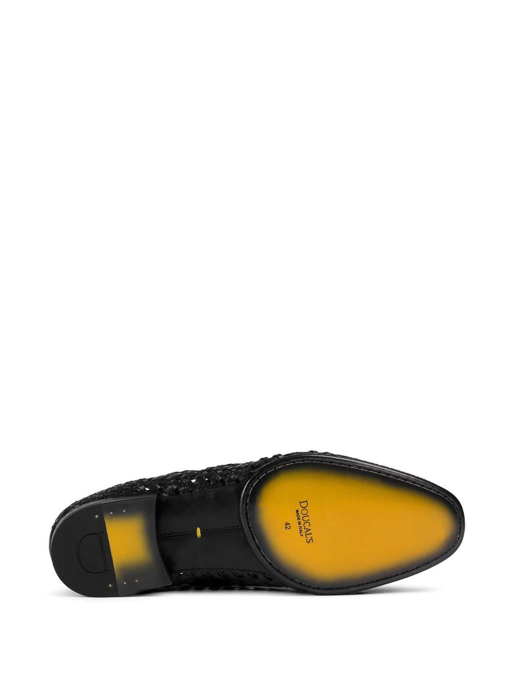 Mocassino traforato in pelle nero DU3522TAORUZ276NN00 NERO DOUCAL`S