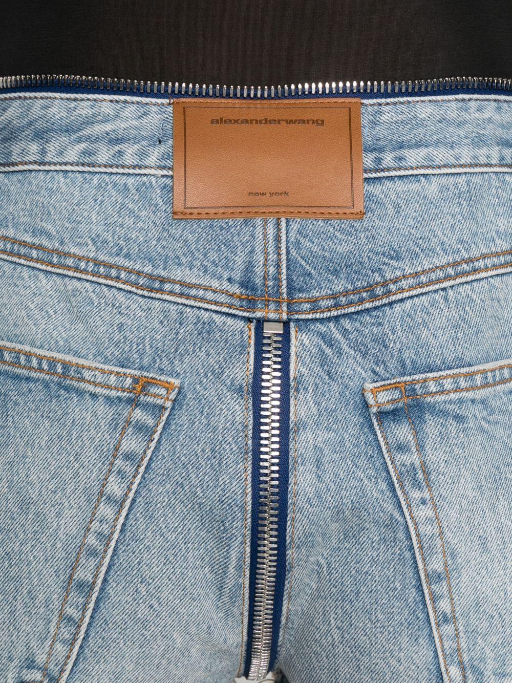 Dipped Waistband Cut Off Shorts 4DC2264985 427D AUTHENTIC LIGHT INDIGO ALEXANDER WANG
