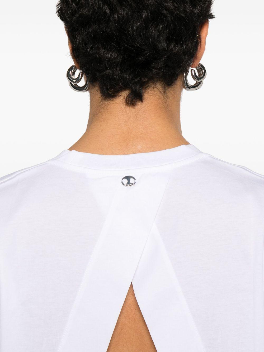 T-shirt in cotone 25EJTE012CO0494 P100 WHITE RABANNE