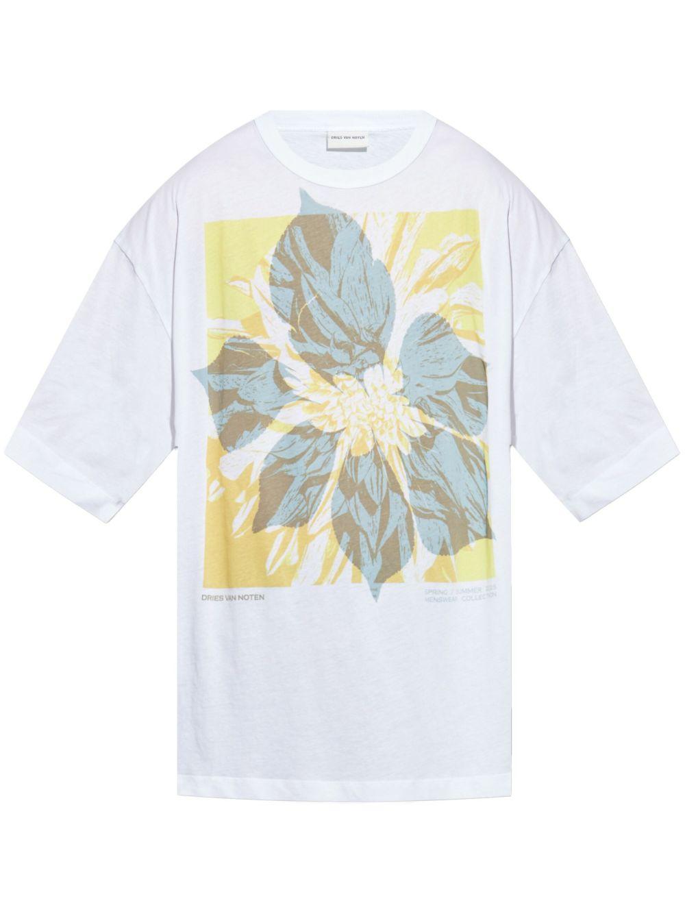 White Logo Graphic T-shirt 2510211411608 1 WHITE DRIES VAN NOTEN