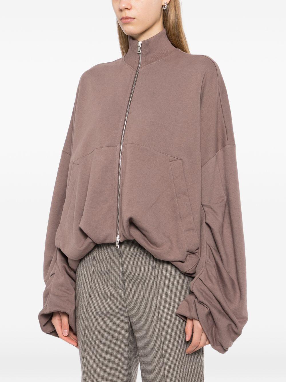 Draped Jersey Jacket HAQUA3610 811 TAUPE DRIES VAN NOTEN