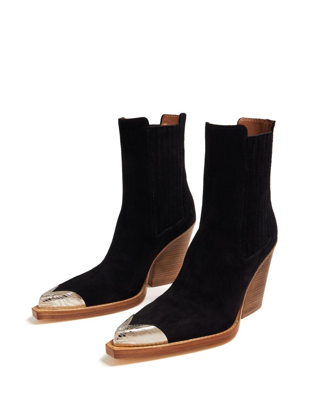 Dallas Embellished Toe Ankle Boot PX959XV003 BLACK PARIS TEXAS